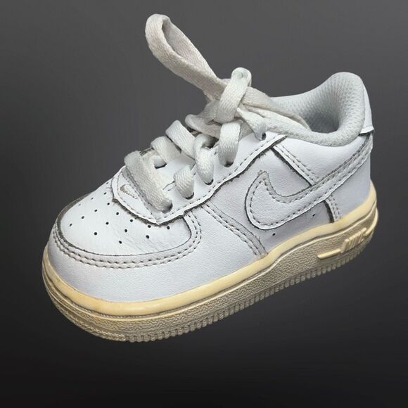 2013 Infant Nike Air Force 1 Low TD Triple White Size 4C 314194 - Picture 9 of 9
